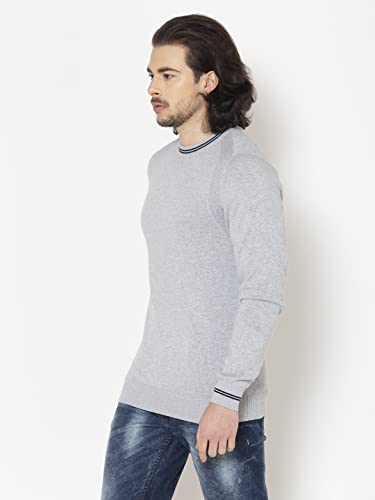 Image of Allen Cooper Solid Sweater for Men