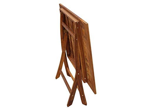 Casaria® Gartenmöbel Set Holz Sydney 5-TLG. Armlehne Klappbar Wetterfest Akazie FSC®-Zertifiziert Garten Terrasse Balkonmöbel 120x70x75cm Sitzgarnitur