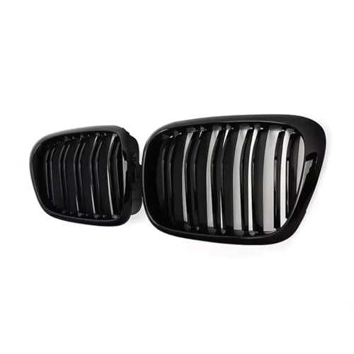 Rejillas delanteras para E39 (1999-2003) en acabado negro brillante 3