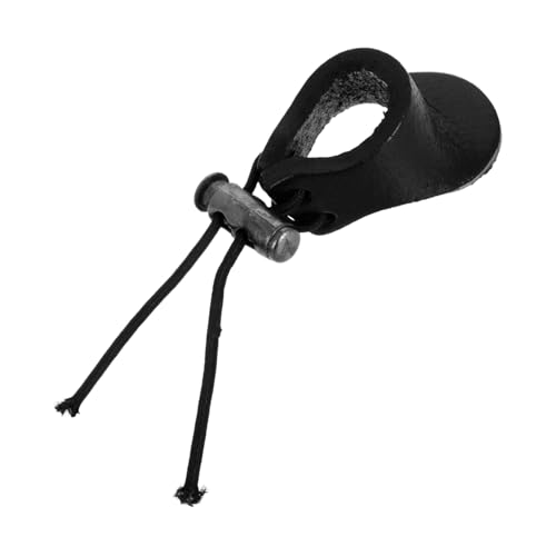POPETPOP Thickened Fake Leather Finger Guard Bowstring Finger Tab for Hunting Traditional Accessories