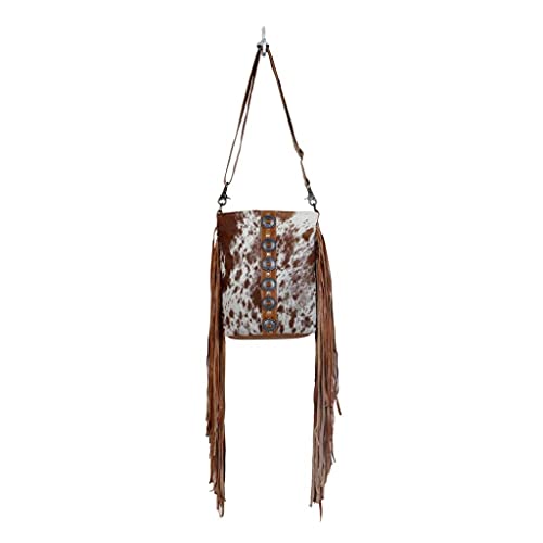 Myra Bag female Flouncy Cowhide Bag Upcycled Cowhide & Leather S-28504