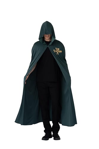 Blues Group Officially Licensed The Traitors Cloak with Hood Unisex Fancy Dress Robe for Adults Size S-M TV Show Costume Cape for Halloween Cosplay & Parties