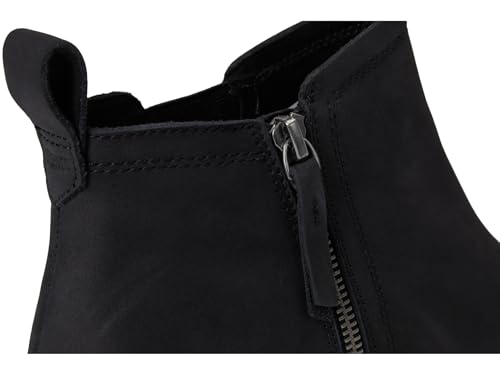 Image of TOMS Women's Maude Wedge Boot, Leather Upper, OrthoLite Insole, Side Zip, Lightweight