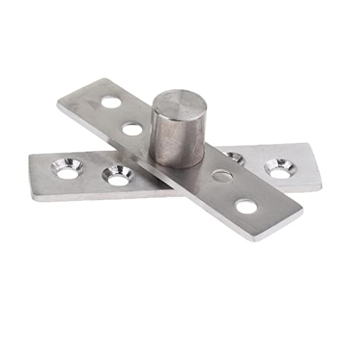 Image of VELURA 4xStainless Steel Concealed 360 Degree Rotary Hinge Revolving Door Hinge 75x18x3mm|1 Piece Hinge|Door Hinges| Home Improvement |Home & Garden