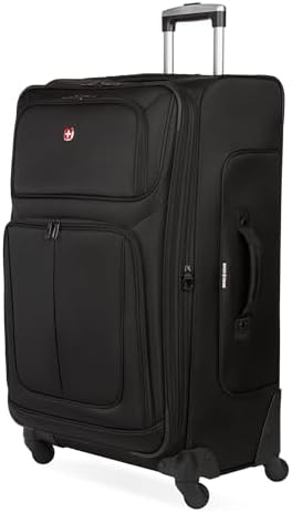 SwissGear Sion Softside Expandable Luggage – Large Checked Suitca...