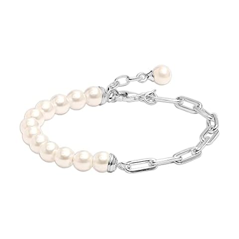 LeCalla Sterling Silver Pearl Bracelet Cover
