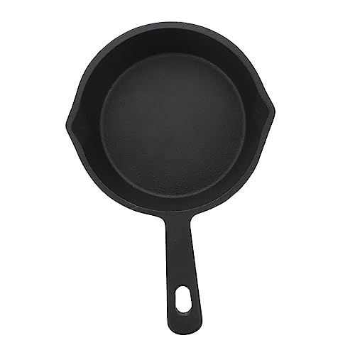 SOLUSTRE Cast Iron Square Pancake Pan Nonstick Mini Frying Pan for Gas Induction Cookers for Omelets Sandwiches Easy Release Surface Black