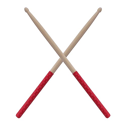 1 par de baquetas 5A para batería, hechas de madera de arce, para niños y adultos, con punta de madera, color 6 miniatura 3