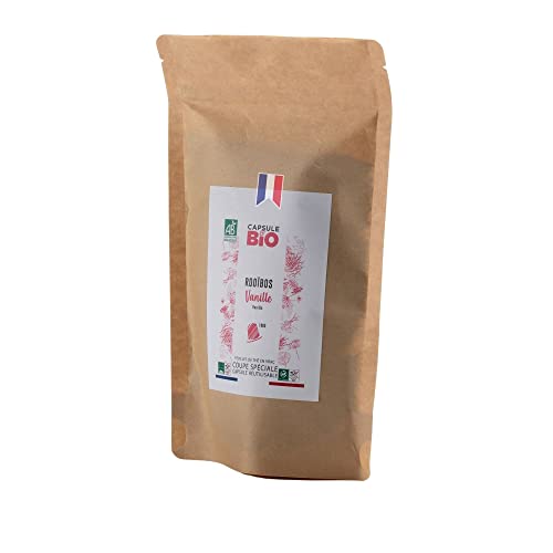 CAPSUL&BIO Infusion Rooïbos Vanille Bio - vrac- coupe fine spéciale -sachet de 125 grammes- Fabriqué en France Cover