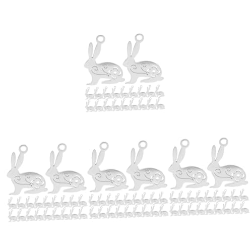 Pendentifs lapin en acier pour créer vos bijoux de Pâques et ornements de fête