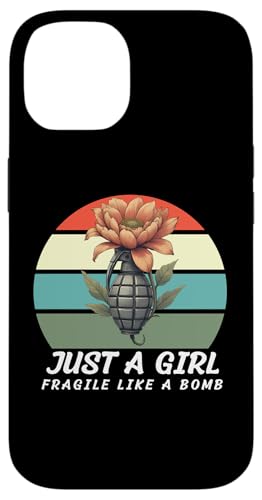 Just A Girl Not Fragile Like A Flower Like A Bomb スマホケース iPhone 14 用