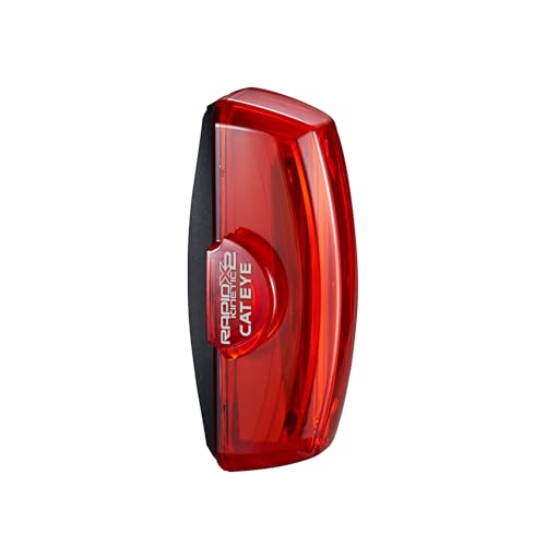 Cateye Kinetic X2 Rear Lights and Reflectors, Cycling - Black, No Size