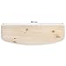 WooDeeDoo Estante flotante de madera | 60 cm | Estantería de madera...