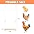Jorewood 40cm Natural Wooden Chicken Swing Perch with Iron Monkey Decoration & Adurable Rope - Safe Poultry Toy for Hens, Birds with Wooden Beads & Durable Design