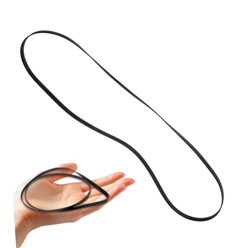 NOLITOY Plattenspieler Antriebsriemen Gummi Flachriemen Ersatz für Musikanlage Phonograph Zubehör Schwarz Geräuscharm und Langlebig Installieren