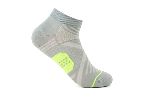 Thorlos Experia X Speed Ultralight Low Cut - Rocket Grip Grey/Neon LG (US Men's Shoe 10.5-11.5)