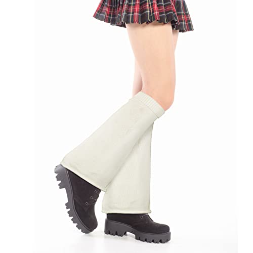 Women's Cute Leg Warmers Japanese Socks Knit Kawaii Leg Warmers 80s Harajuku Knee High Leg Socks Kawaii Knit Boot Socks Goth Emo Gyaru Accessories3