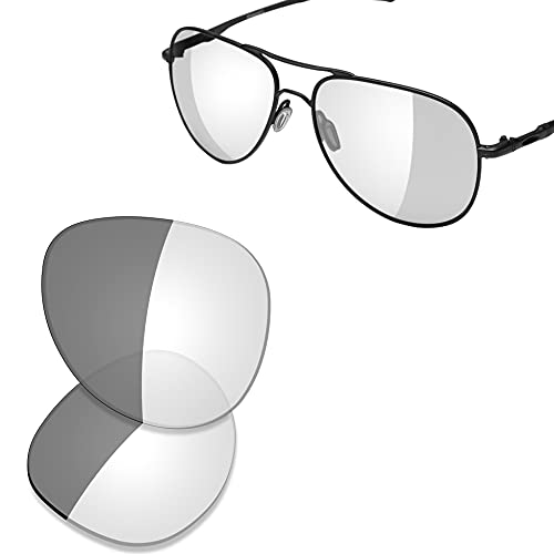 Image of SAUCER Premium Replacement Lenses & Nosepads for Oakley Elmont L OO4119 60mm Sunglasses