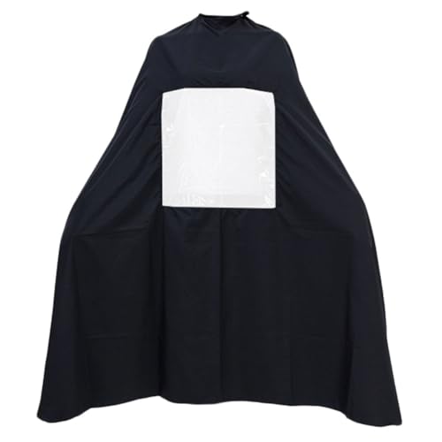 Capa de barbero impermeable para peluquería con ventana para adultos, capa profesional para salón, suministros para estilista de cabello miniatura 1