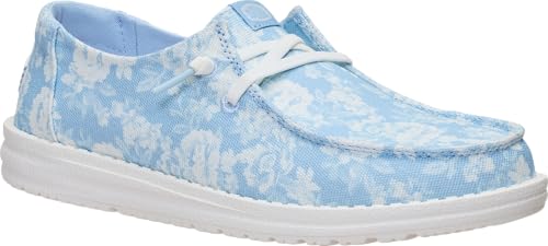 Image of HEYDUDE Women's Wendy Washed Floral Slip On Loafer | Lightweight Casual Shoes | Easy On Travel Ready Style