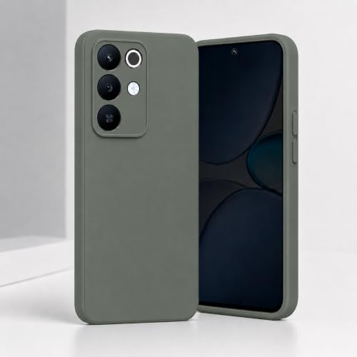 Image of FIRST MART Matte Silicone Back Cover for Realme 15x - Green