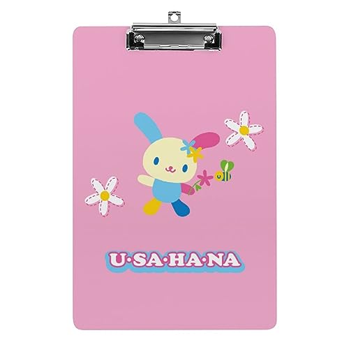 【A4サイズ】ウサハナ クリップボード A4 バインダー クリップホルダー ファイル キャラクター おしゃれ かわいい 人気 事務用