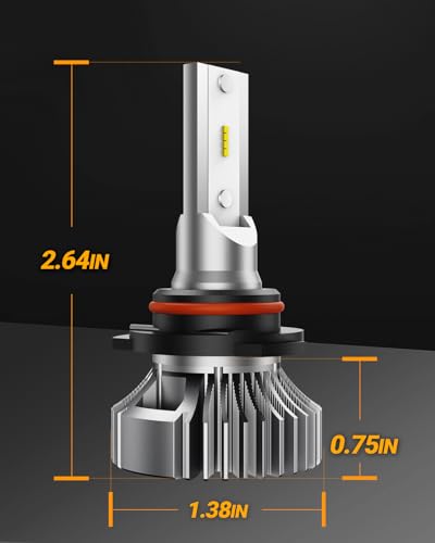 Image of SEALIGHT 9006 Fog Light Bulbs, 400% Brightness 9006 HB4 Fog Lights LED Bulb, 6000K White 9006 Fog Lights for Car, 50,000 HRS Lifespan Replacement Fog Light Bulbs, IP68 Waterproof, Pack of 2