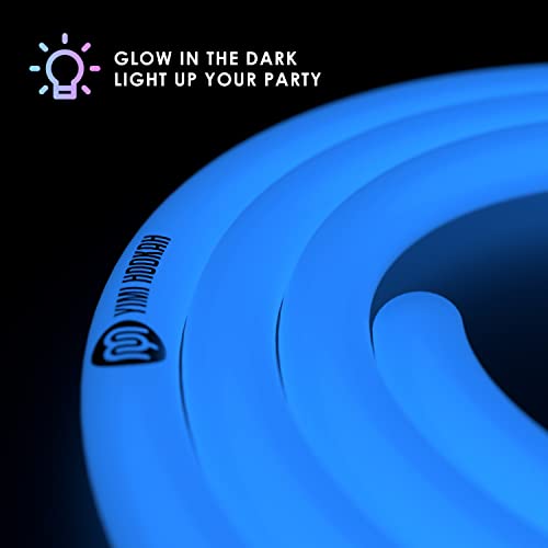 Yimi Hookah® 1pcs Washable Glow in The Dark Silicone Hookah Hose | 10 pcs Disposable Glow in The Dark Hookah Tips | 1 pcs Stainless Steel Hookah Hose Spring | Shisha Accessory Kit - Image 3