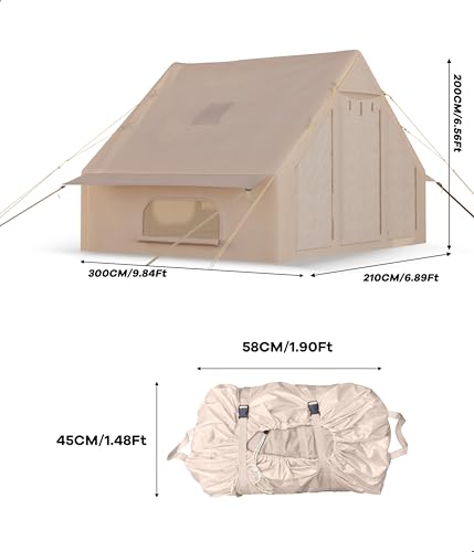 Carpa inflable para 6-8 personas GarveeLife, grande y resistente miniatura 6