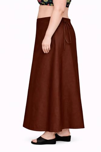 Image of CITIX Pure Cotton Petticoat for Woman Saree | Adujastable Drawstring Waist