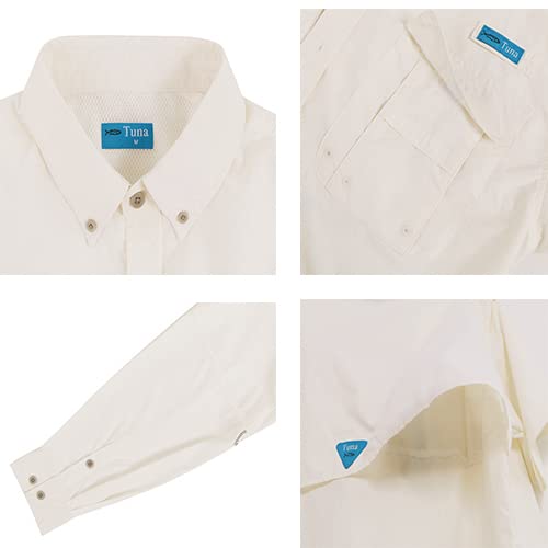 Men's UV UPF 50+ Sun Protection Soild Anti-Static Waterproof Breathable Fast Dry Hiking Fishing Long Sleeve Shirt3