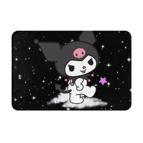 玄関マット クロミ ちゃん トイレマット バスマット 吸水速乾 滑り止め 抗菌 防臭 丸洗い可能 おしゃれ ふわふわ 柔らかい 40×60cm