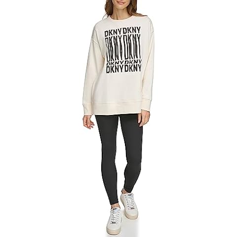 DKNY SPORT Women's Graphic Crew Sweatshirt Cover