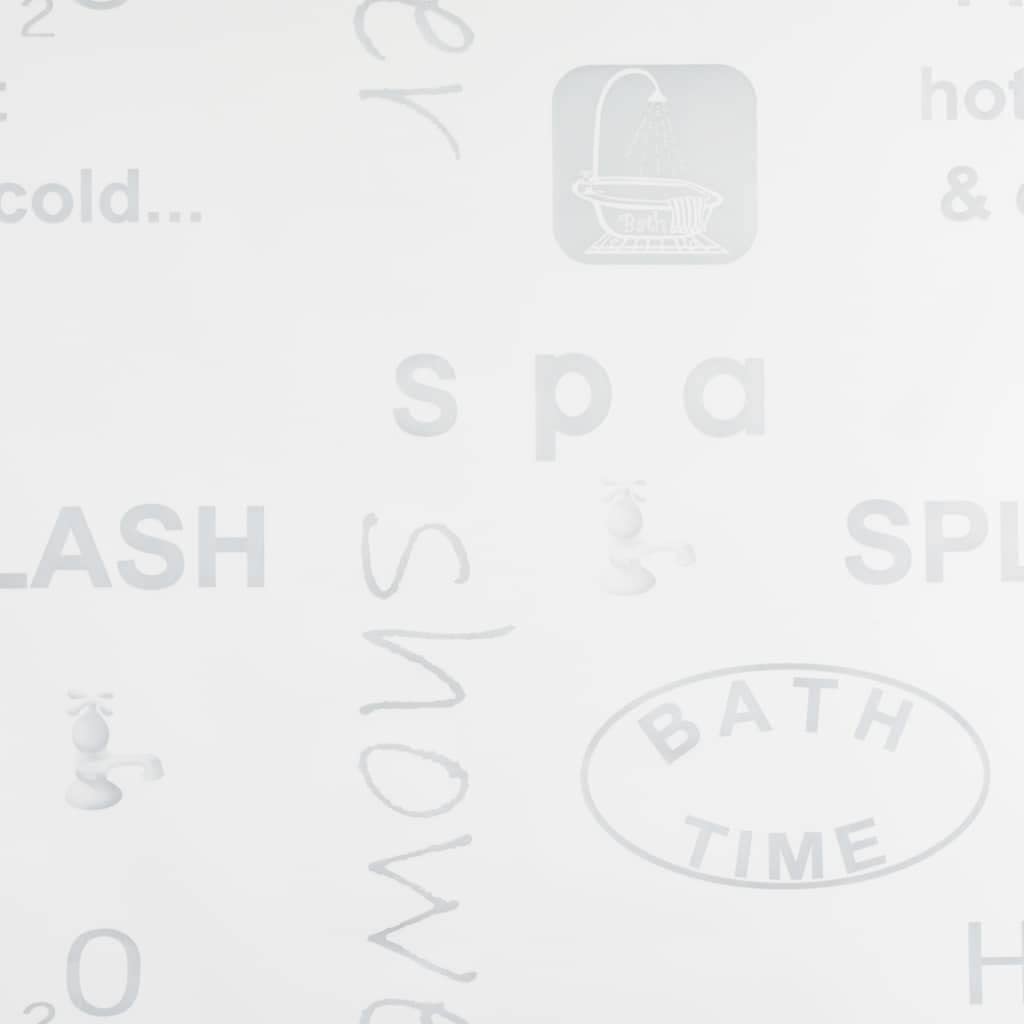 Homgoday Duschrollo 140x240cm mit Splash Schriftzug, Badvorhang, Duschvorhang, wasserdichter Duschvorhang, Badewannenvorhänge