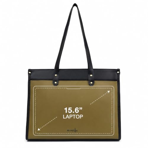 Image of K London Vegan Leather Handbag For Women-Girls | Satchel Bag for Womens | Fit Upto 15 Inch Laptop | Shoulder Bag | Ladies Purse | Tote Bag With Top Double Handle Handbag For Women