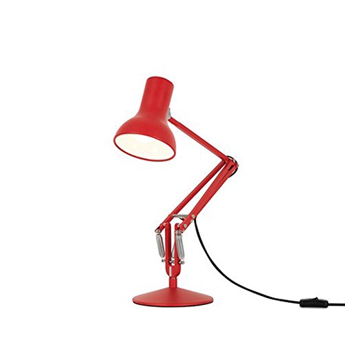 Anglepoise 30832 - Flexo de mesa (aluminio, bombilla E14 de 40 W, 240 V), color rojo