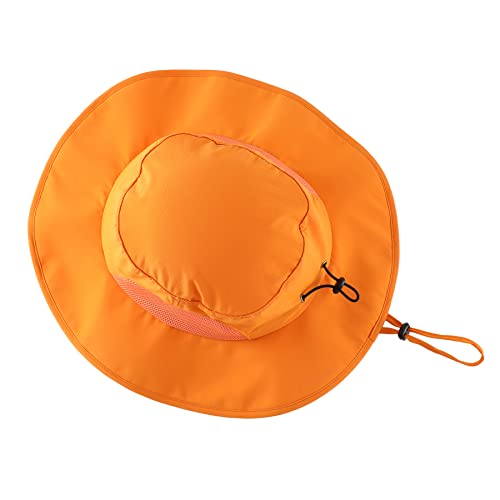 Home Prefer Upf50+Mens Womens Sun Hat Wide Brim Fishing Hat Packable Uv Protection Hat For Gardening Womens Sun Hat Orange #TOP1