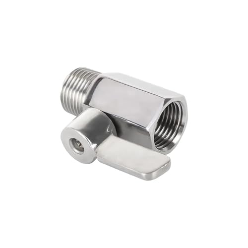 Mini válvula de bola 1/2 con rosca macho BSP de acero inoxidable SUS304 para homebrew 5