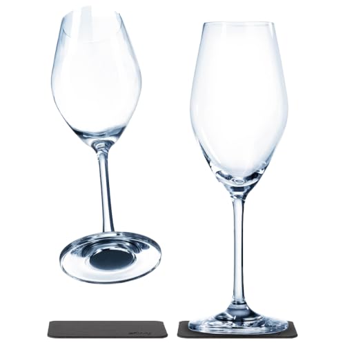 silwy Magnetic System, Crystal Glasses with Integrated Magnet and...