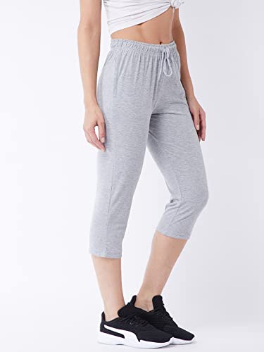 Image of Modeve Women Solid Cotton Blend Capri for summer|| Summer Wear
