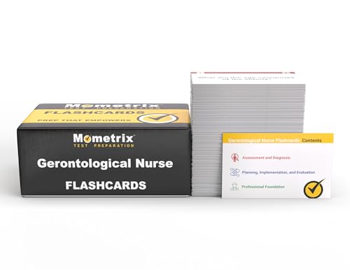Image of Gerontological Nurse Exam Study Cards: Gerontological Nurse Practitioner Certification Review and Practice Test Questions [Full Color Cards]