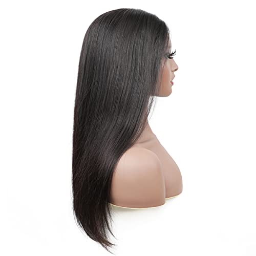 Image of ISEE HAIR Straight Lace Front Wig Human Hair Wear Go Glueless Wig 24 Inch