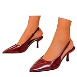 Sandalen Damen Balerinaschuhe Mit Absatz Schlappen Stiletto Sexy Damenschuhe Elegante Pumps...