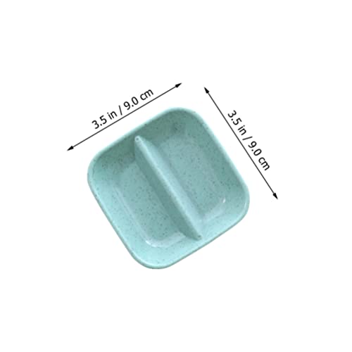 Hemoton 20Pcs Seasoning Plates Divided Sauce Dishes Side Dish Dipping Bowl Wheat Straw Appetizer Bowl Relish Plate Snack Plate Dish Tray Assorted Color #TOP2