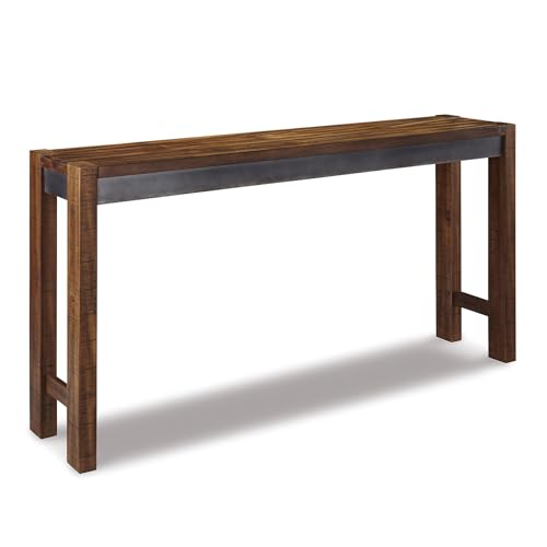 Signature Design by Ashley Furniture Torjin Long Counter Height Table, Seats up to 3, Wood, 72.13' W x 16' D x 36' H, 2-tone Brown