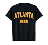 Photo Gallery atlanta ga usa college testo tramonto giallo carattere varsity maglietta Photo Gallery atlanta ga usa college testo tramonto giallo carattere varsity maglietta