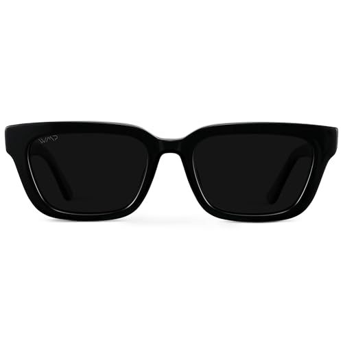 WearMe Pro - Women's Polarized Rectangular Sunglasses, Narrow Acetate Frame, Durable 5-Barrel Hinges, Hand-Polished Finish2