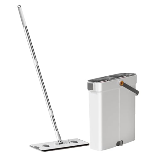 Set aus Bodenwischer und Eimer, Wischeimer mit Wringer - Verstellbarer Bodenwischer und Eimer-Set, Mikrofaser-Mopps | Bodenreinigungssystem, Nass-Trocken-Mopp-Eimer-Reinigungssystem für Bodenwandfenst