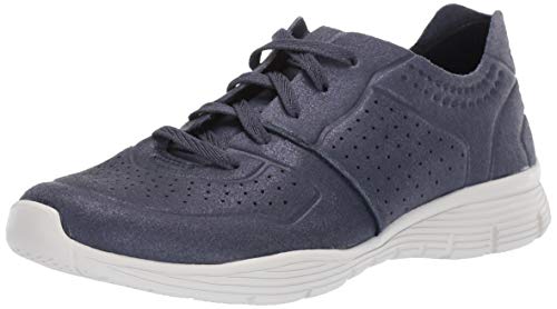 Skechers Women's Seager Major League Perfed Metallic Lace Up Jogger