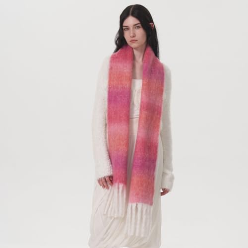 SUNDSGT Winter Scarf for Women Cold Weather Soft Long Ladies Blanket Warm Thick Wool Scarf Shawl Wrap2